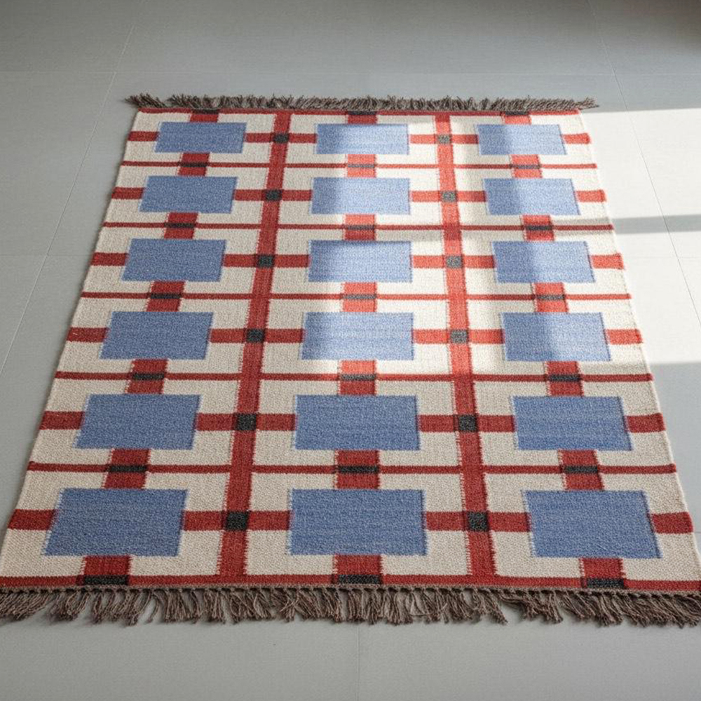 Handcrafted Jute Multicolor Vintage Dhurrie For Home